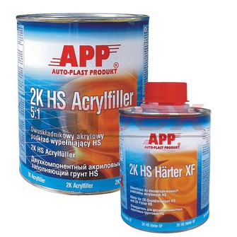 APP plnič akrylátový 2 - složkový Acrylfiller 5:1 bílý 4L